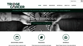 What Triagecancer.org website looked like in 2021 (2 years ago)