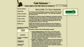 What Talkreason.org website looked like in 2021 (2 years ago)