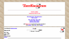 What Textexcavation.com website looked like in 2021 (2 years ago)