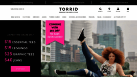 What Torrid.com website looked like in 2021 (2 years ago)