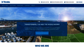 What Trimble.com website looked like in 2021 (2 years ago)