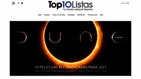 What Top10listas.com website looked like in 2021 (2 years ago)