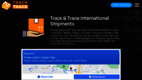 What Tracktrace.delivery website looked like in 2021 (2 years ago)