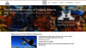 What Themilitarymuseums.ca website looked like in 2021 (2 years ago)