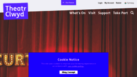 What Theatrclwyd.com website looked like in 2021 (2 years ago)
