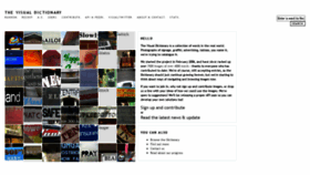 What Thevisualdictionary.net website looked like in 2021 (4 years ago)