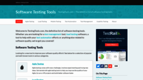 What Testingtools.com website looked like in 2021 (2 years ago)