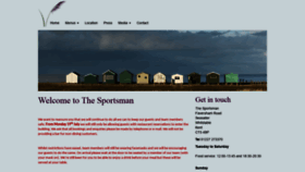 What Thesportsmanseasalter.co.uk website looked like in 2021 (2 years ago)