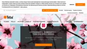 What Teba.de website looked like in 2021 (2 years ago)