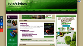 What Todaysdietitian.com website looked like in 2021 (4 years ago)
