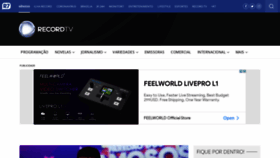 What Tvrecord.com.br website looked like in 2021 (2 years ago)