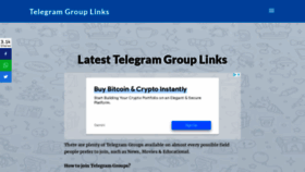What Telegrouplink.com website looked like in 2021 (2 years ago)