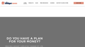 What Thebudgetmom.com website looked like in 2021 (2 years ago)