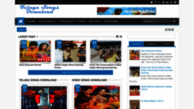 What Telugusongsdownload.blogspot.com website looked like in 2021 (2 years ago)