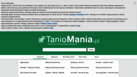 What Taniomania.pl website looked like in 2021 (2 years ago)