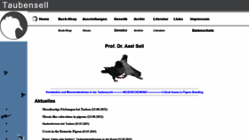 What Taubensell.de website looked like in 2021 (2 years ago)