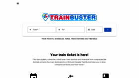 What Trainbuster.com website looked like in 2021 (2 years ago)