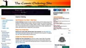 What Thecosmicorderingsite.com website looked like in 2021 (2 years ago)