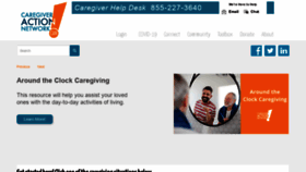 What Thefamilycaregiver.org website looked like in 2021 (2 years ago)
