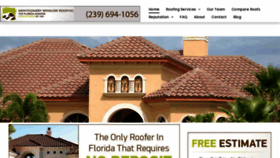 What Thefloridaroofer.com website looked like in 2021 (2 years ago)