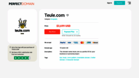 What Teule.com website looked like in 2021 (2 years ago)