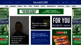 What Theherald.co.za website looked like in 2021 (2 years ago)
