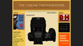 What Theonlinephotographer.com website looked like in 2021 (2 years ago)