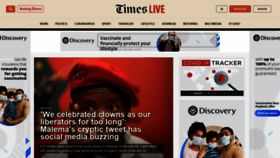 What Thetimes.co.za website looked like in 2021 (2 years ago)