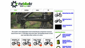 What Thebikelist.co.uk website looked like in 2021 (2 years ago)