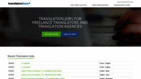 What Translatorsbase.com website looked like in 2021 (2 years ago)