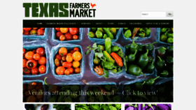 What Texasfarmersmarket.org website looked like in 2021 (2 years ago)
