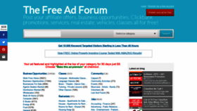 What Thefreeadforum.com website looked like in 2021 (2 years ago)