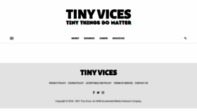 What Tinyvices.com website looked like in 2021 (2 years ago)