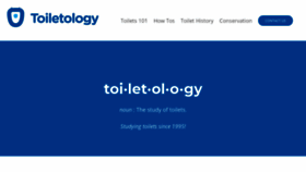 What Toiletology.com website looked like in 2021 (2 years ago)