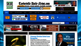 What Taylorvilledailynews.com website looked like in 2021 (2 years ago)