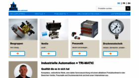 What Tri-matic.ch website looked like in 2021 (2 years ago)