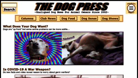 What Thedogpress.com website looked like in 2021 (2 years ago)