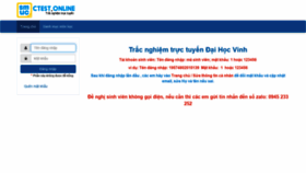 What Testonline.vinhuni.edu.vn website looked like in 2021 (2 years ago)
