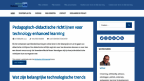 What Te-learning.nl website looked like in 2021 (2 years ago)