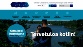 What Tuusula.fi website looked like in 2021 (2 years ago)