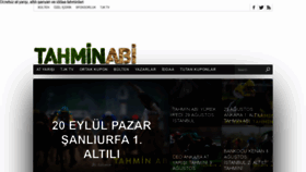 What Tahminabi.com website looked like in 2021 (4 years ago)