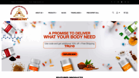 What Truhealthy.com website looked like in 2021 (2 years ago)