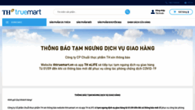 What Thtruemart.vn website looked like in 2021 (2 years ago)