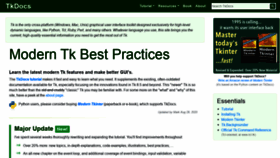 What Tkdocs.com website looked like in 2021 (3 years ago)
