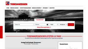 What Todesanzeigen.vol.at website looked like in 2021 (2 years ago)