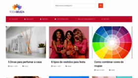 What Todabeleza.com.br website looked like in 2021 (2 years ago)