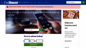 What Tellows.co.uk website looked like in 2021 (4 years ago)