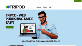 What Tripod.it website looked like in 2021 (2 years ago)