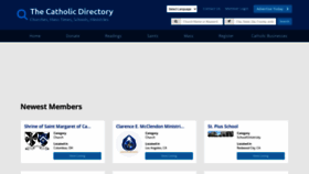 What Thecatholicdirectory.com website looked like in 2021 (2 years ago)