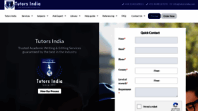 What Tutorsindia.com website looked like in 2021 (2 years ago)